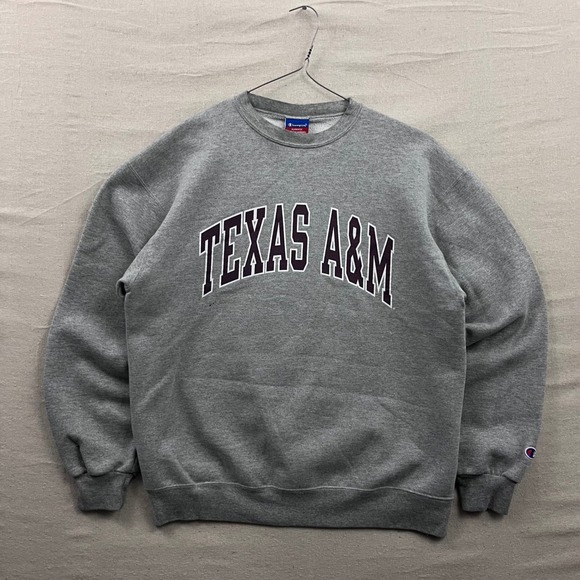 Champion Other - Champion Texas A&M Sweatshirt Mens Large Gray Crewneck Graphic Fleece Pullover